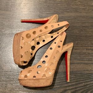 Patent leather Louboutin heels